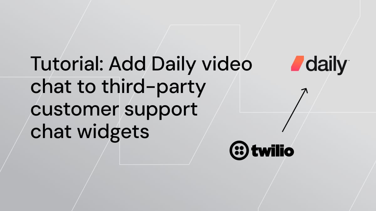 Tutorial: Add Daily video chat to third-party customer support chat widgets